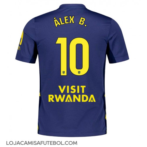 Camisa de Futebol Atletico Madrid Alex Baena #10 Equipamento Secundário 2025-26 Manga Curta Camisa de Futebol Atletico Madrid Alex Baena #10 Equipamento Secundário 2025-26 Manga Curta